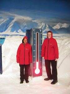 Wind chill in the Antarctic Centre