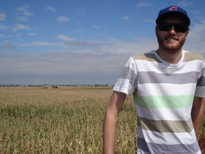 Overlooking the corn maze