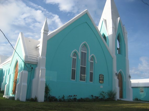 Blue church