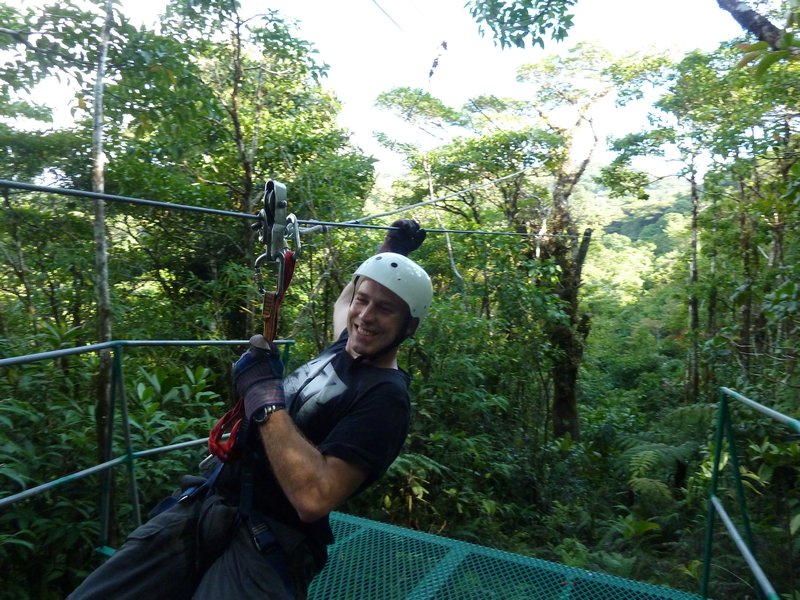 Canopy zip lines in Costa Rica