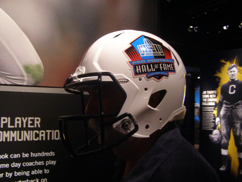 NFL Hall of Fame display