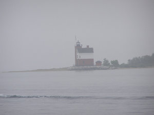 Round Island Light in the Fog