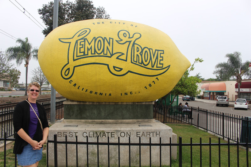 The world's largest (?) lemon, in Lemon Grove, CA