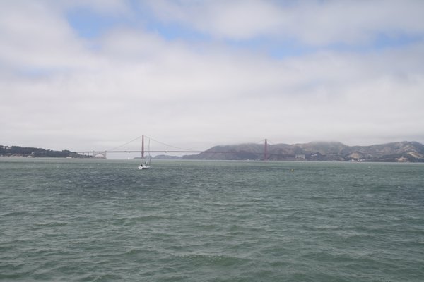 Looking out to the Golden Gate Bridge