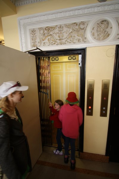 Entering the lift