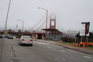 Heading onto the Golden Gate Bridge