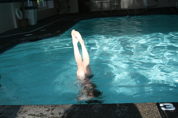 Water handstand