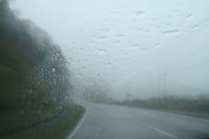 Some of the driving conditions - got worse after this