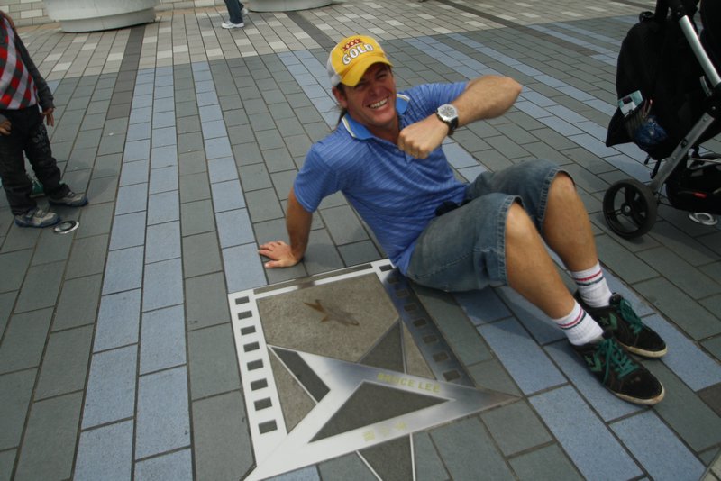 Me and Bruce Lee's star