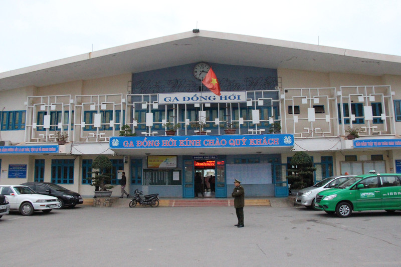 Dong Hoi train station...