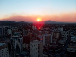 Sunset (with bushfire smoke for effect)