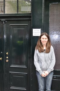 Janel at Anne Frank's house