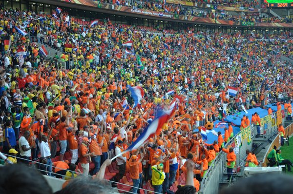 Dutch fans celebrate