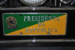 License plate customized for the female president