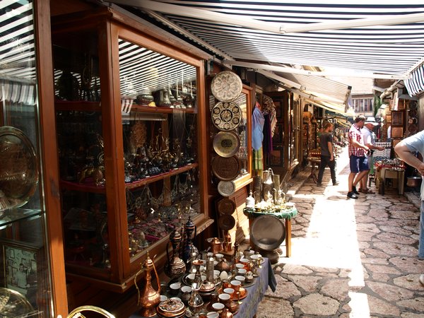 Coppersmiths market in Sarajevo Old Town