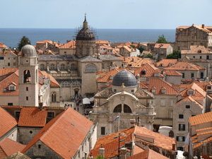 Dubrovnik rooftops from City Walls