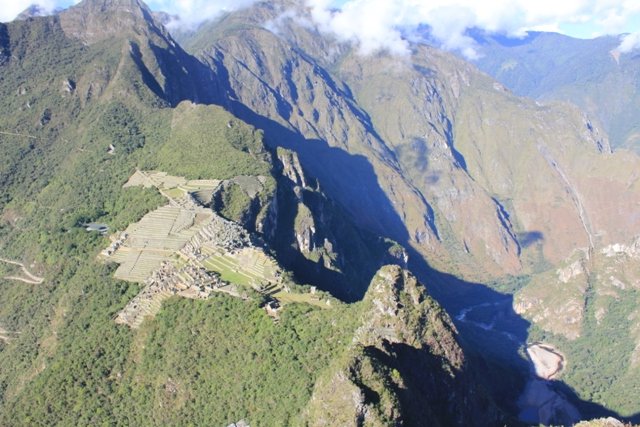 Views from the top of Wayna Picchu