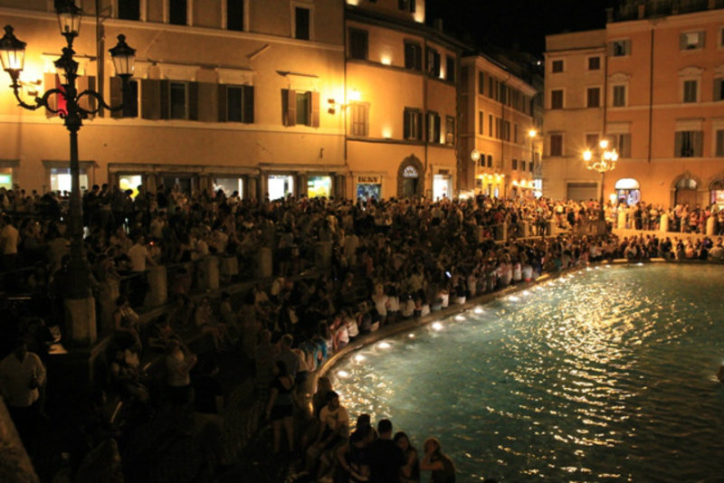 High tourist season - Trevi Fountain, Night 1