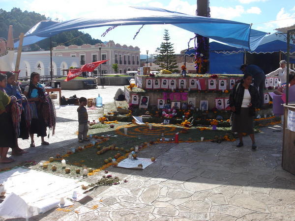 zapatista display...main plaza...san cristobal