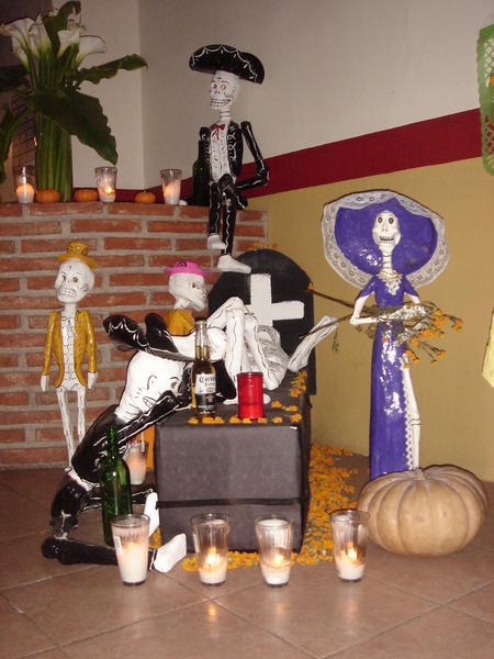 day of the dead altar...mexico city