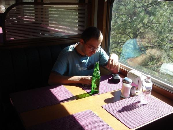 jim in the dining car 