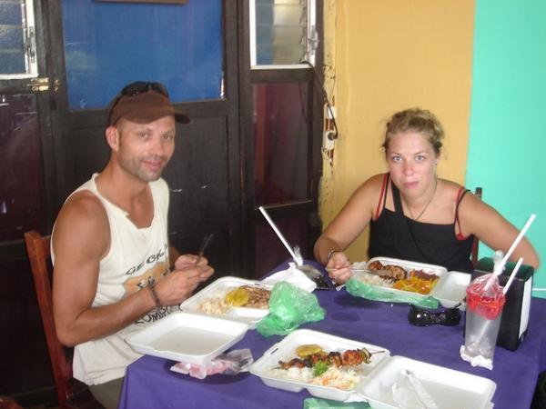 ilsa and johan...lunch time!