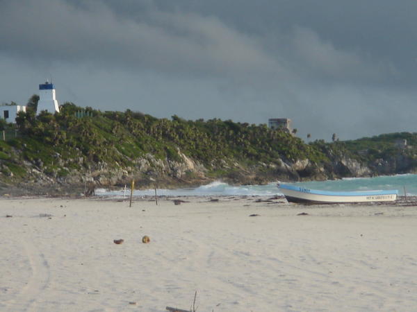 pìc of tulum from our beach