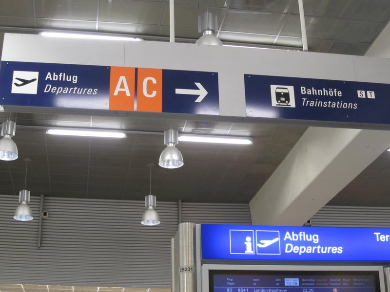 Signs in German!!! Frankfurt!