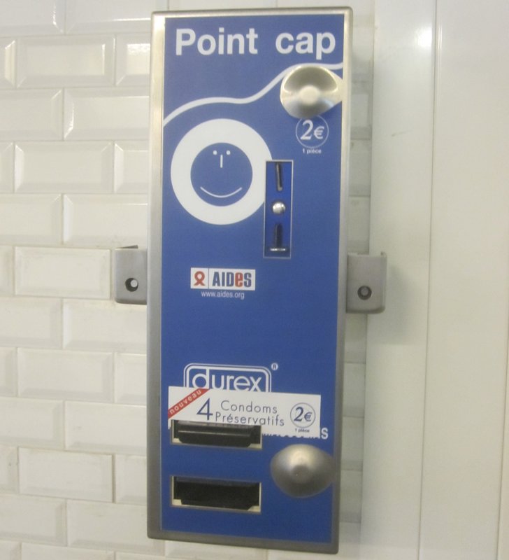 a condom machine in every subway, horny french people