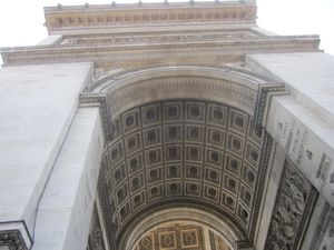 under the Arc de Triomphe
