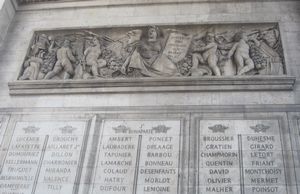 under the Arc de Triomphe