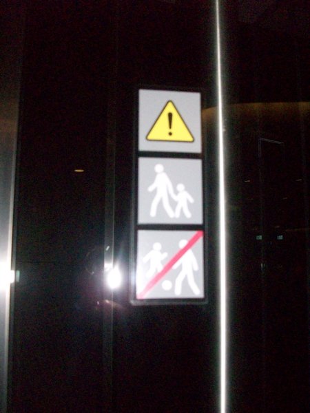 "No Playing Soccer in the revolving glass door?"