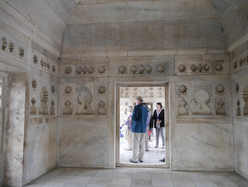 Agra Red Fort marble everywhere