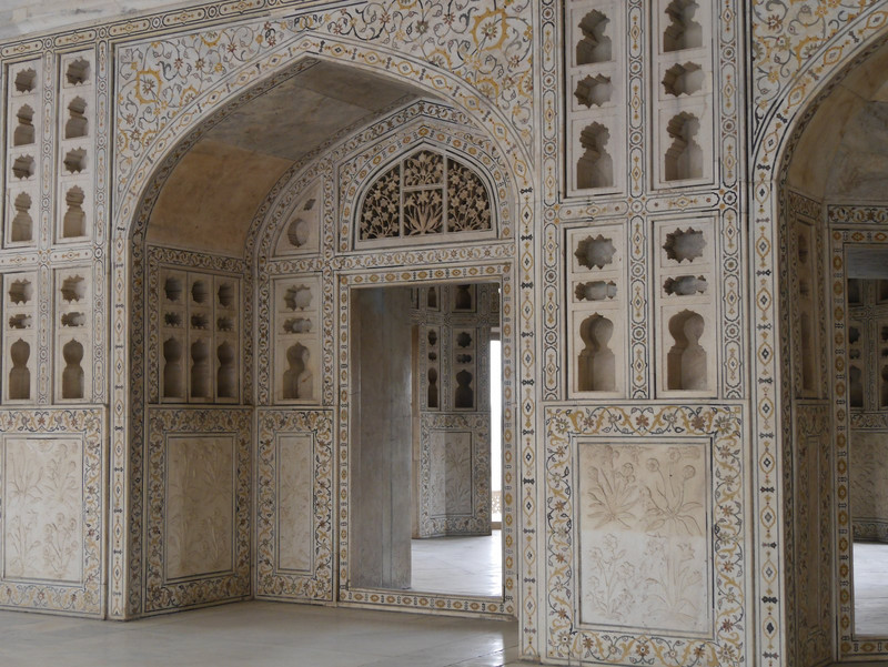 Agra Red Fort inlaid marble