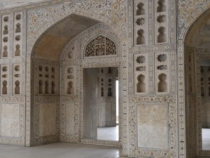 Agra Red Fort inlaid marble