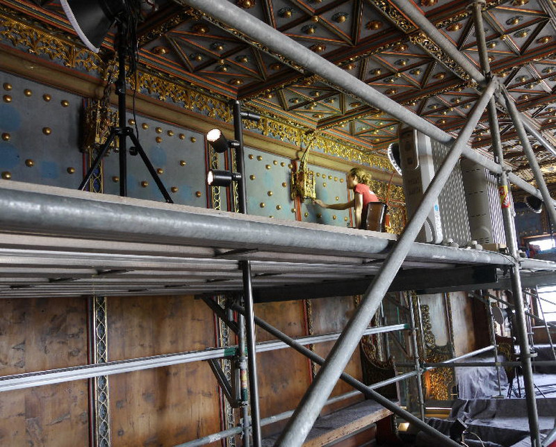 Restoration work in the Staterooms