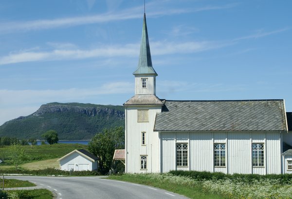 Simple lines of a Norwegian church