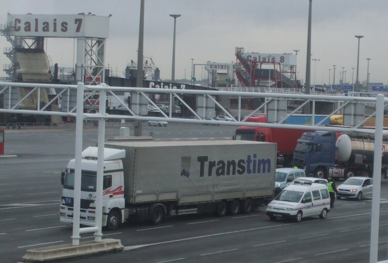 Truck got stopped at Calais