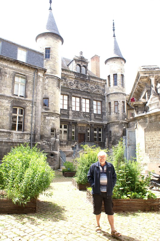 Bob in front of one of the museums - a wonderful collection of buildings