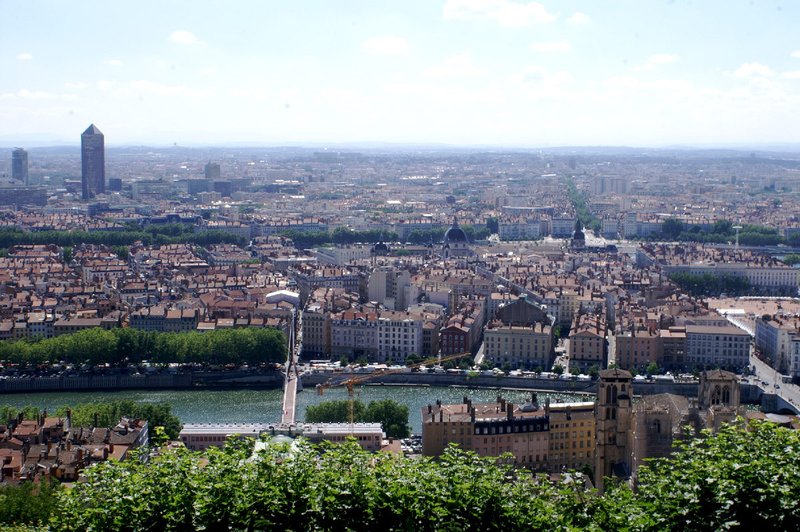 View over Lyon from the Basilica