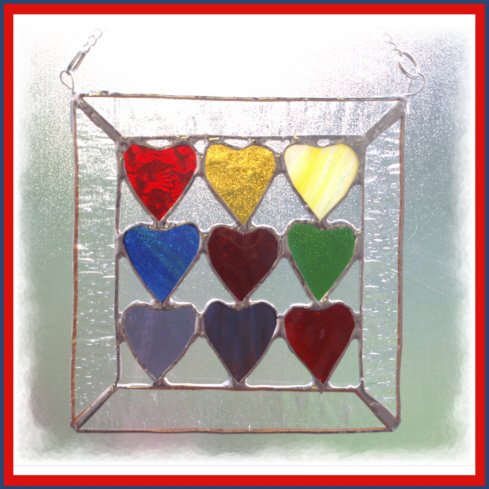 9-of-Hearts. One of my 2011 summer stained glass suncatchers.