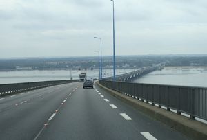Over the bridge to the warm part of France, at St Nazaire