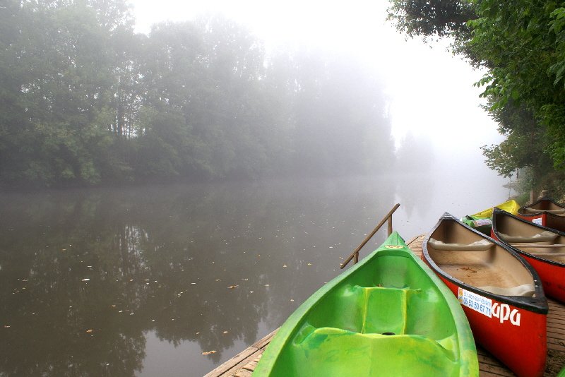Mist on the Vezere river