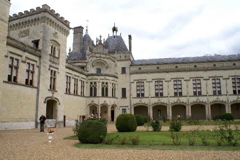 Château de Brézé. view from inside.