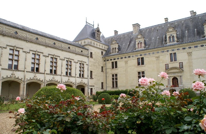 Château de Brézé and some roses