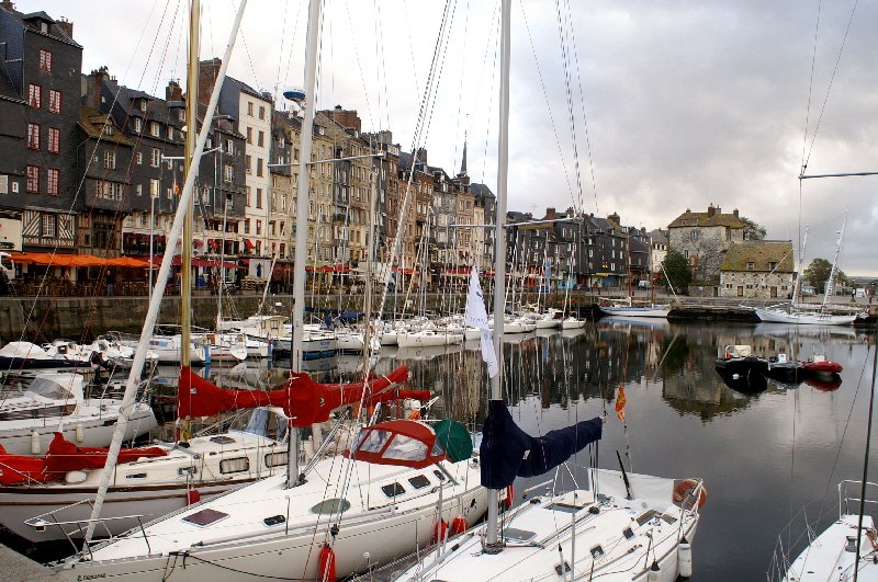 Broody sky over Honfleur but the sun popped out later