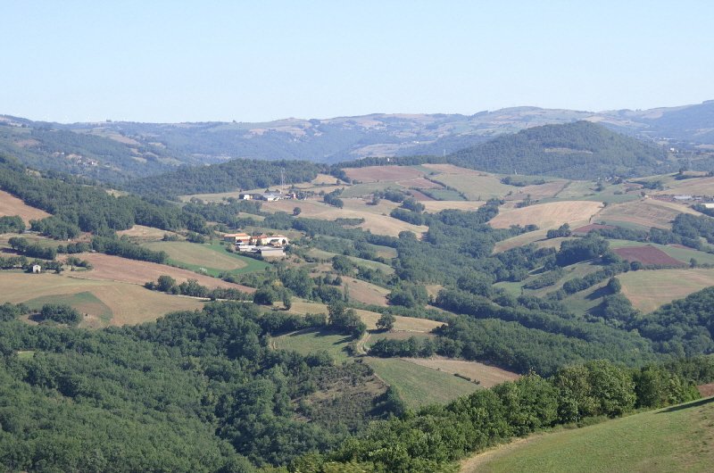 Superb views across the countryside as we headed from the Tarn to Provencea