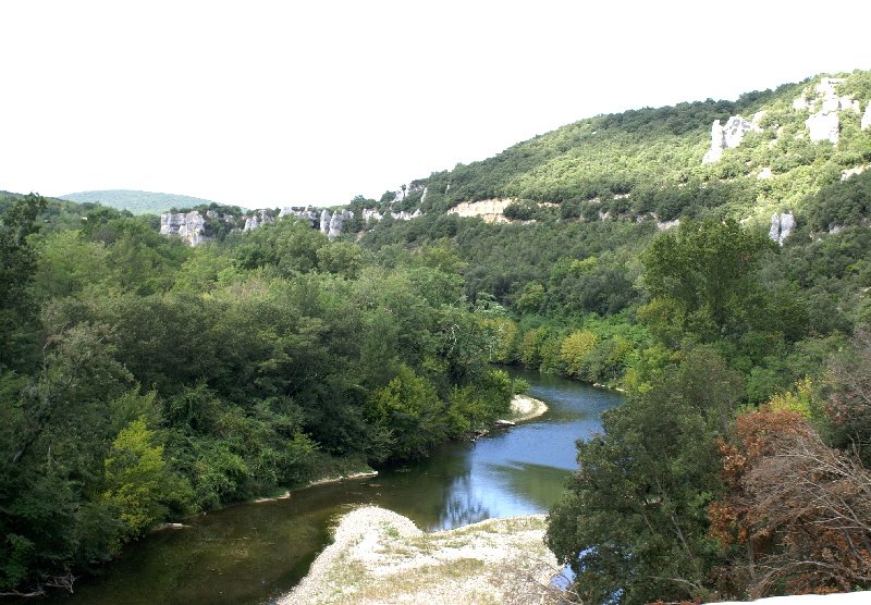 The Cèze river