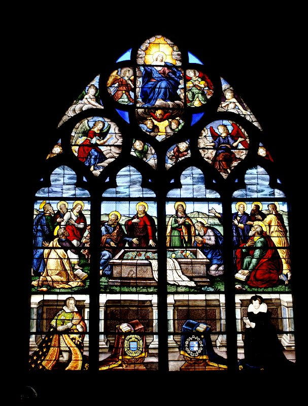 Gorgeous stained glass windows in Bourges cathedral