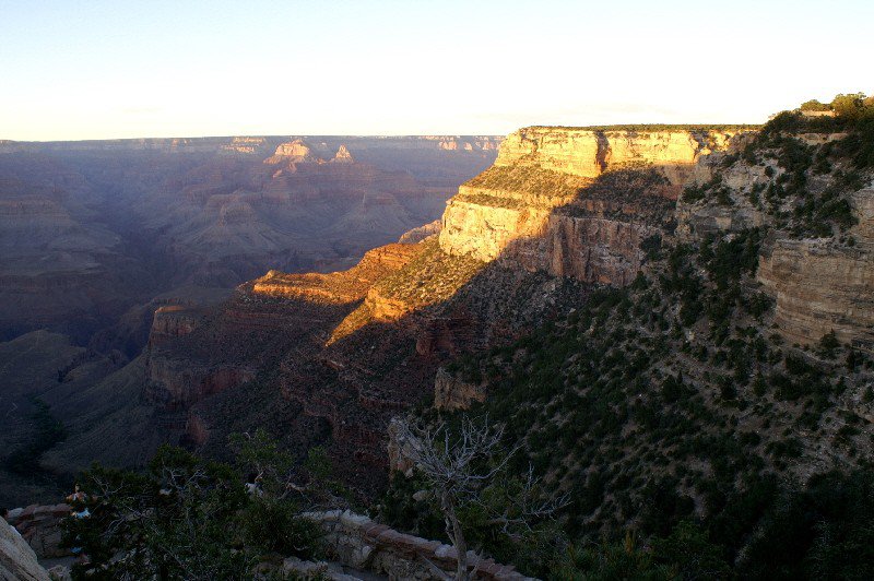 Sun going down over the Grand Canyon 